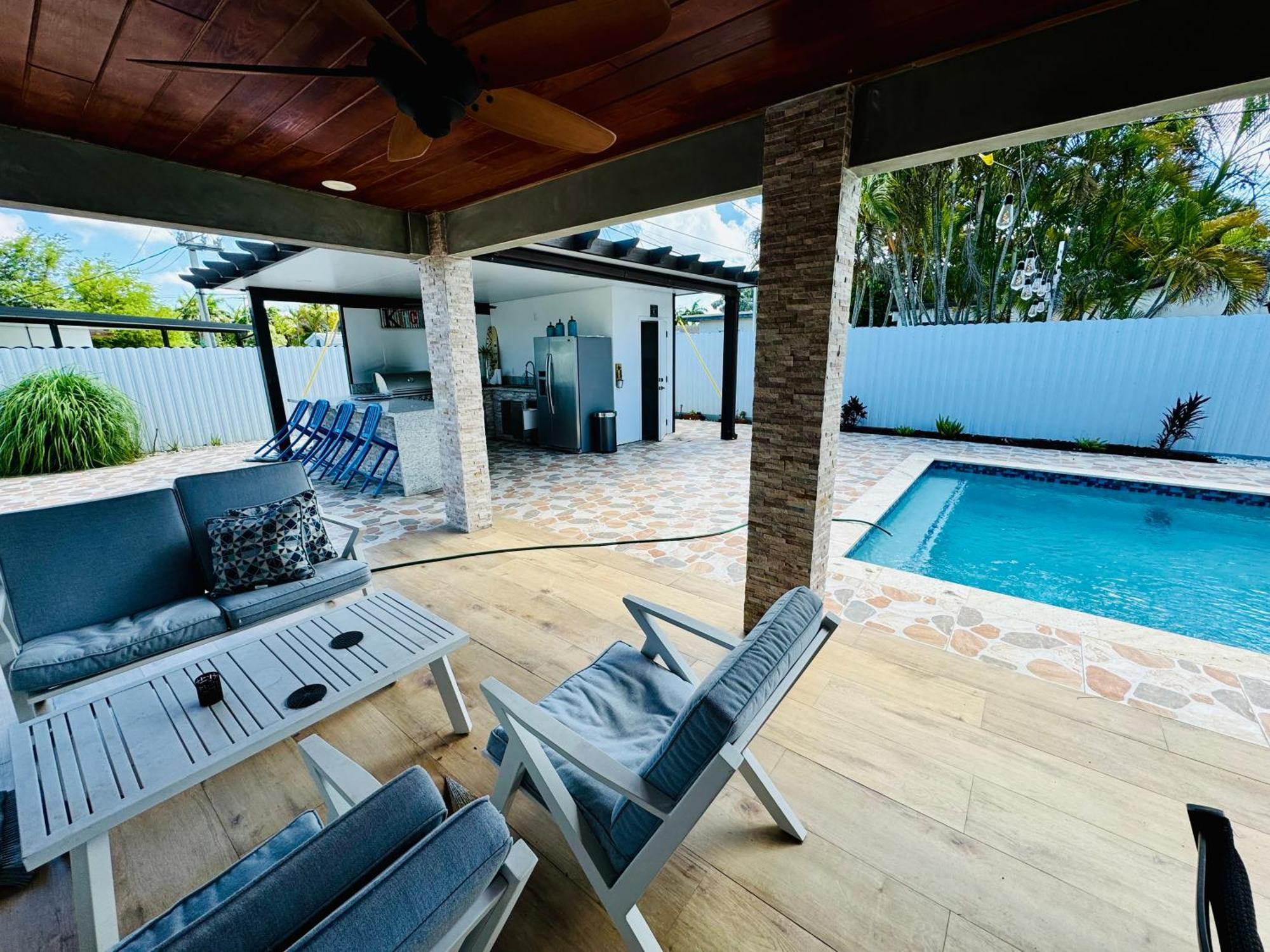 Heated Pool Hot Tub Miami Villa Ngoại thất bức ảnh