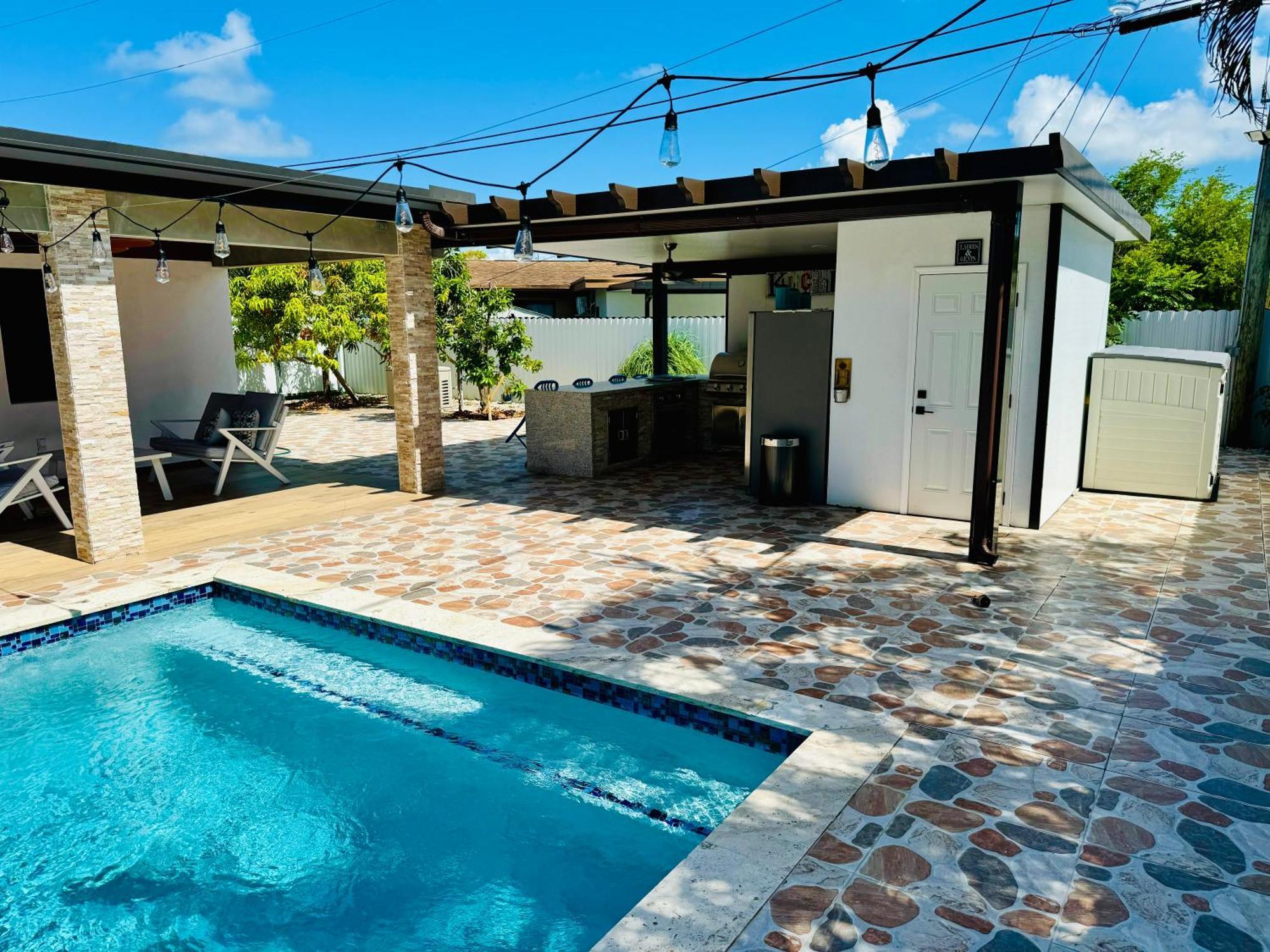 Heated Pool Hot Tub Miami Villa Ngoại thất bức ảnh